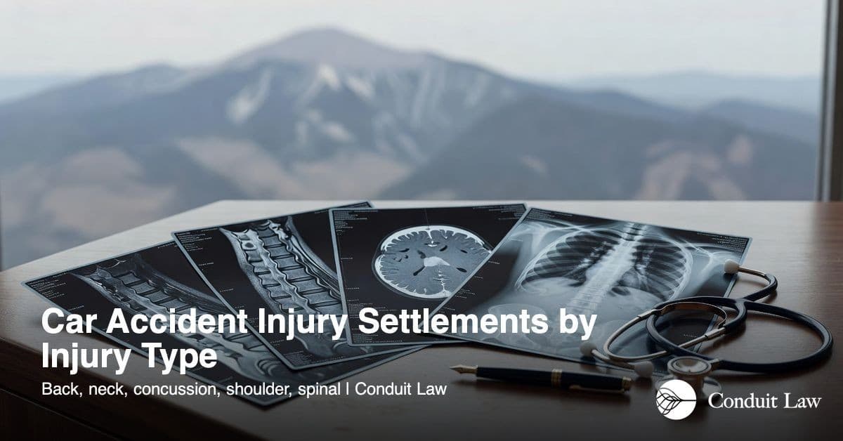 Motor Vehicle Accident Settlements in Colorado - Colorado personal injury legal article
