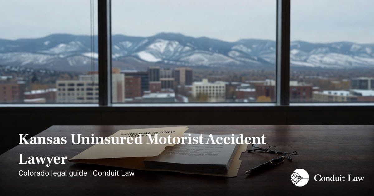 Kansas Uninsured Motorist Accident Lawyer | Conduit Law - Colorado personal injury legal article