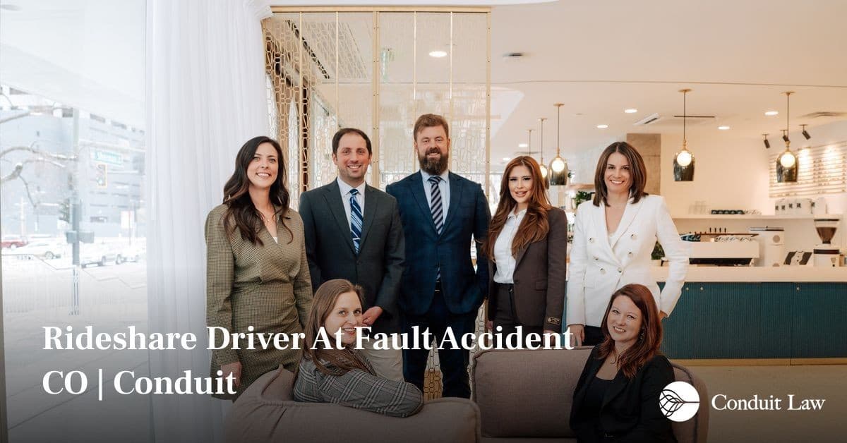 Rideshare Driver At Fault Accident CO | Conduit - Colorado personal injury legal article